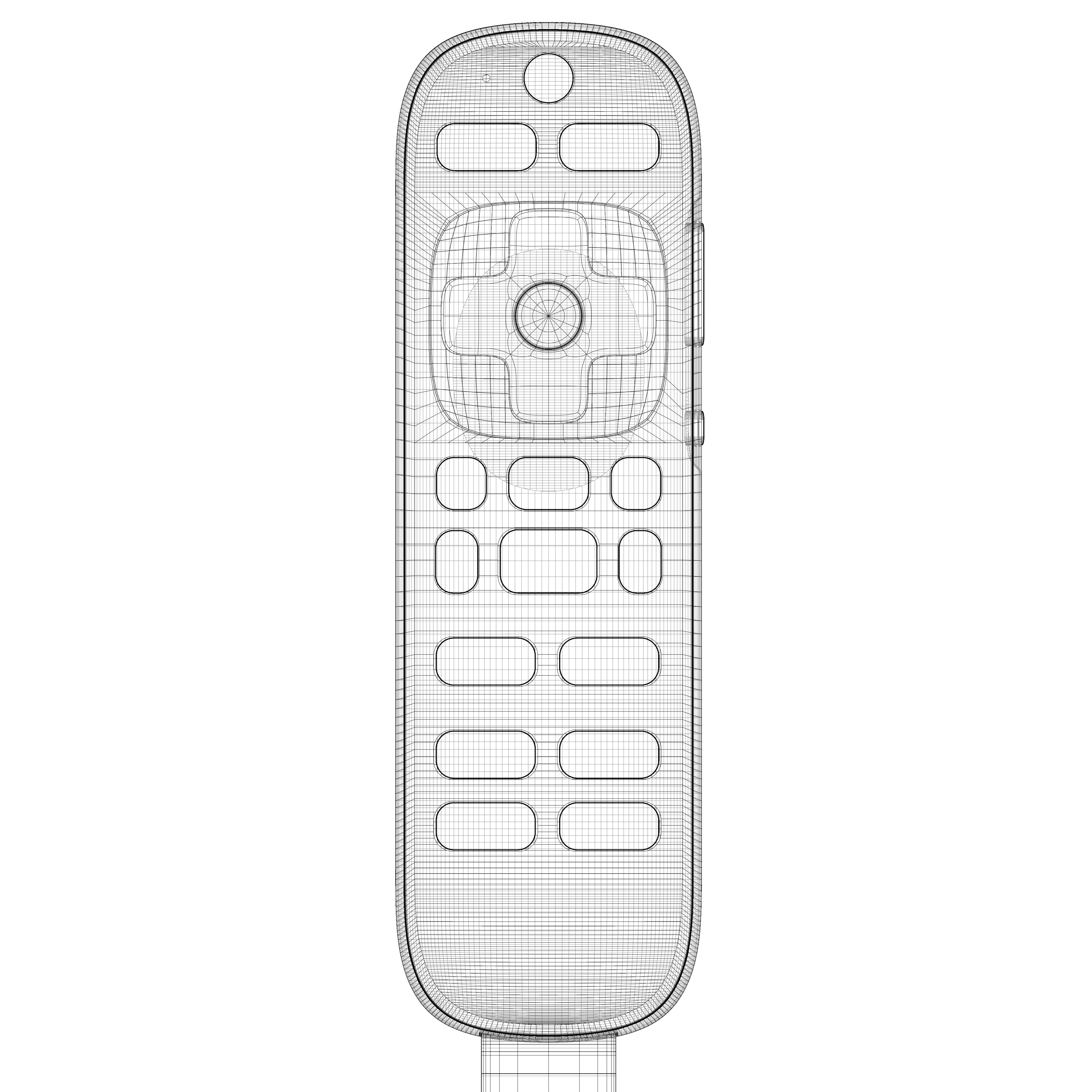 Roku Remote Control 3D model_7