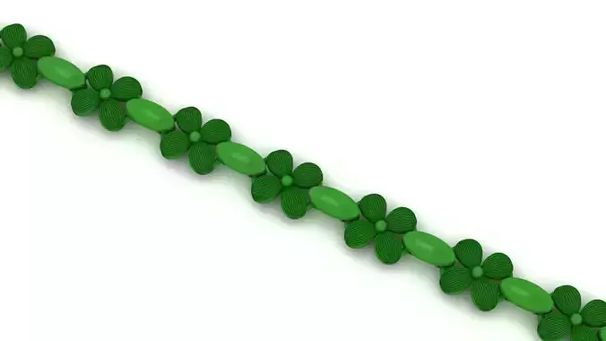 New Light Weight FLOWER Bracelets-Ladies Bracelets  3D print model