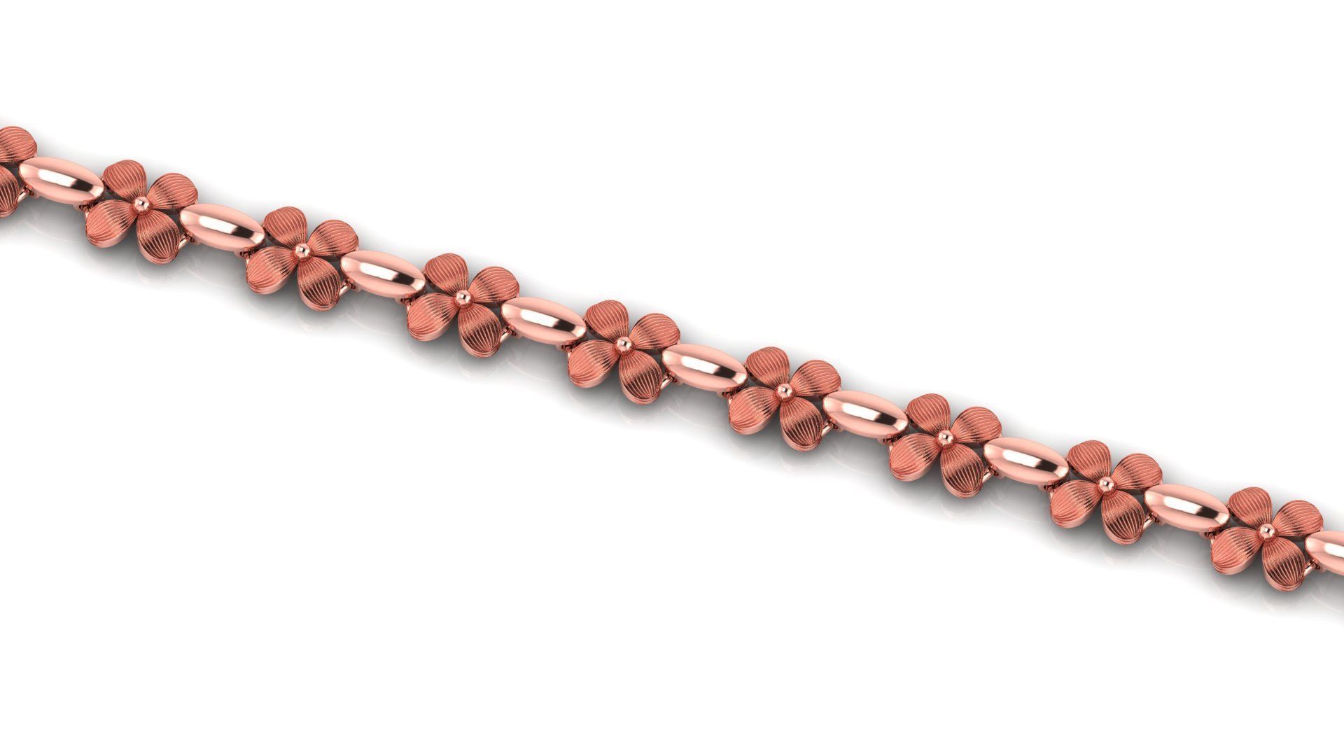 New Light Weight FLOWER Bracelets-Ladies Bracelets  3D print model_2