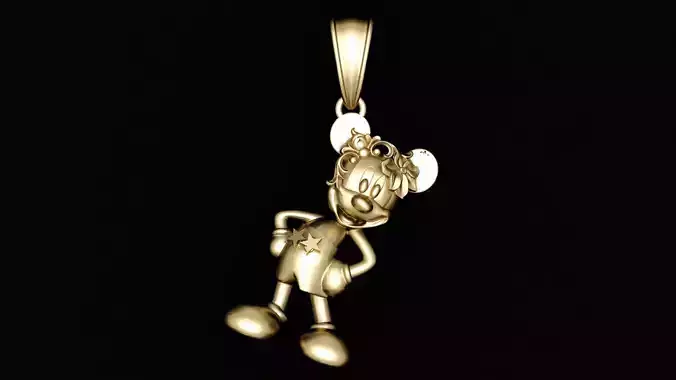 DISNEY MICKEY MOUSE PENDANT 3D PRINTABLE MODEL