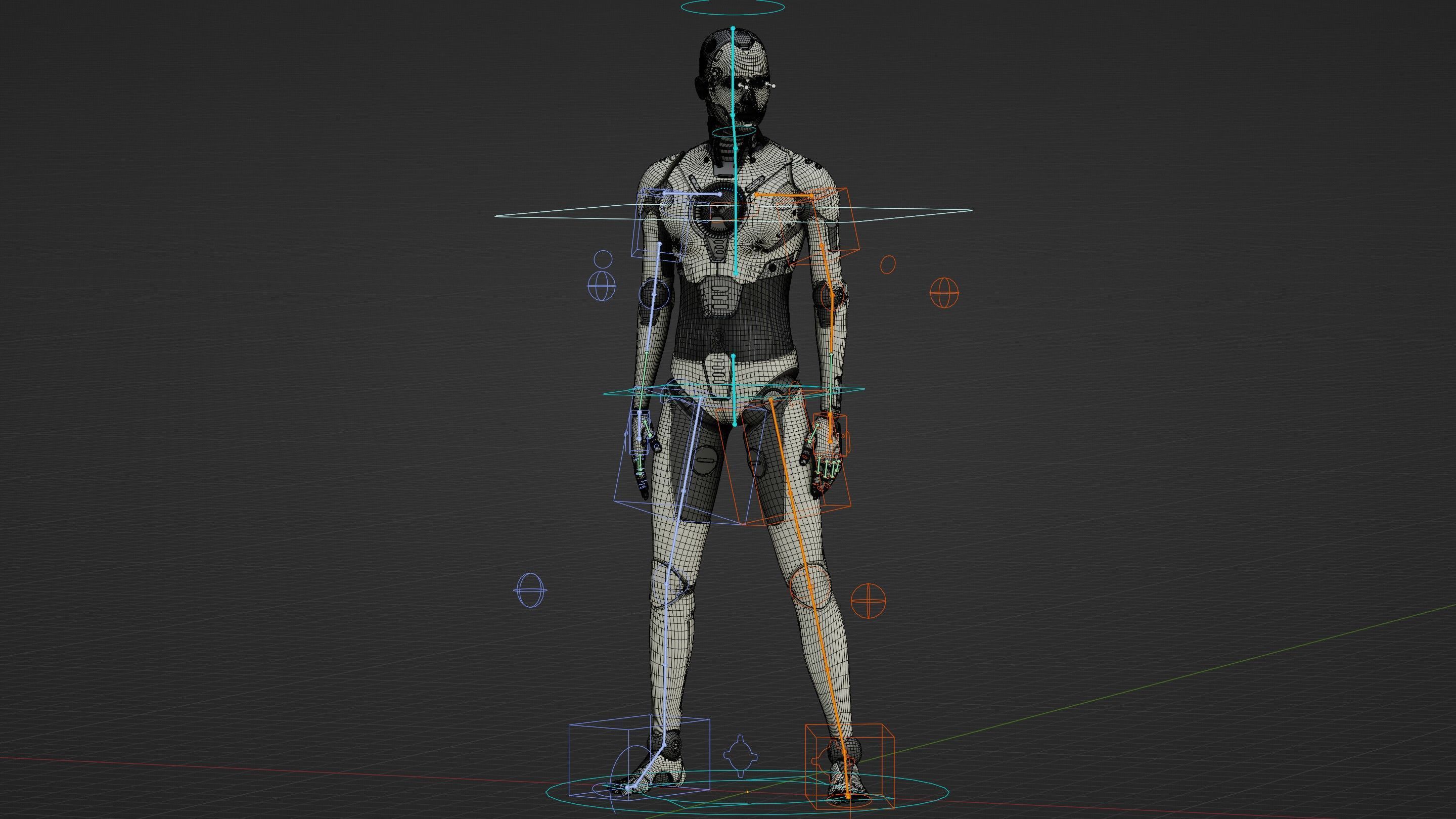 HUMANOID ORPHEUS-D Rigged for Unreal Engine - Unity - MIXAMO 3D model_37