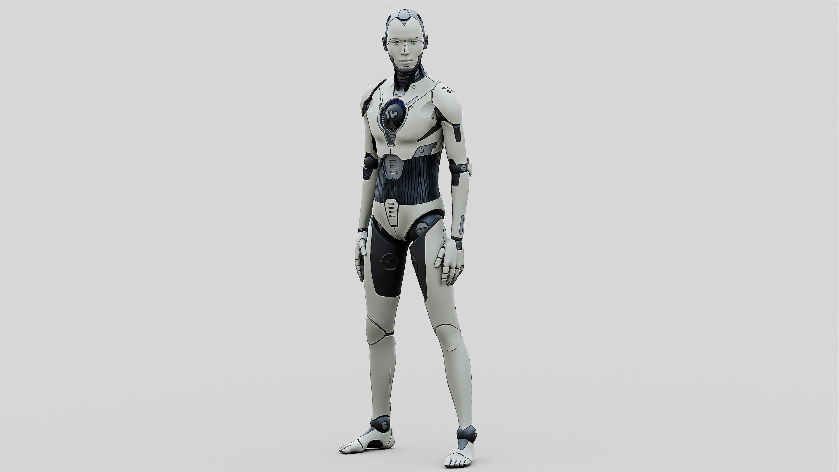 HUMANOID ORPHEUS-D Rigged for Unreal Engine - Unity - MIXAMO 3D model_4