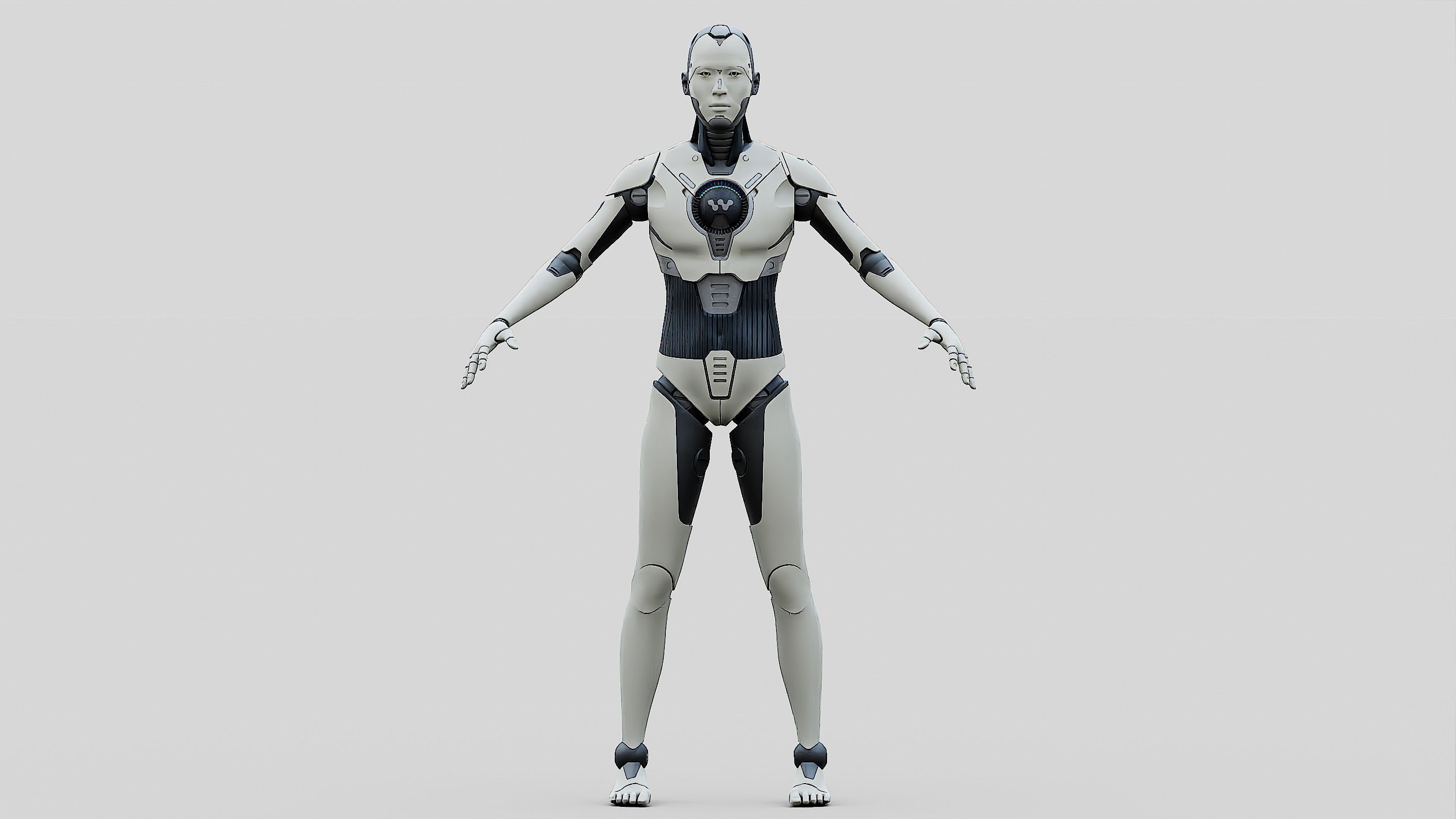 HUMANOID ORPHEUS-D Rigged for Unreal Engine - Unity - MIXAMO 3D model_30