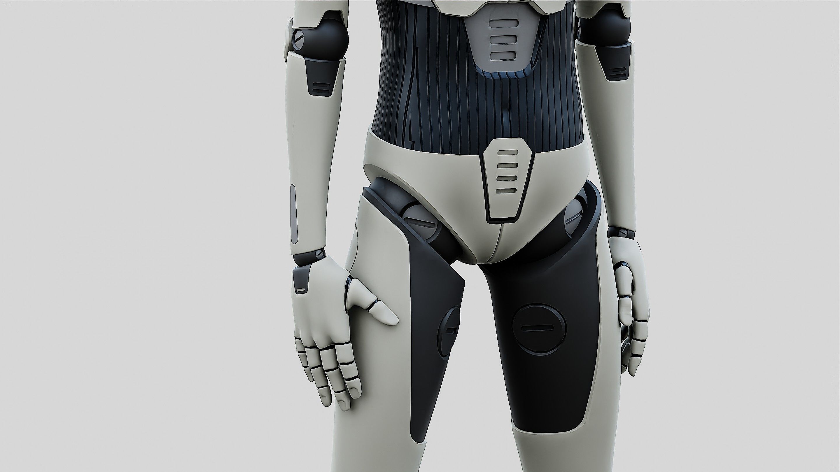 HUMANOID ORPHEUS-D Rigged for Unreal Engine - Unity - MIXAMO 3D model_27