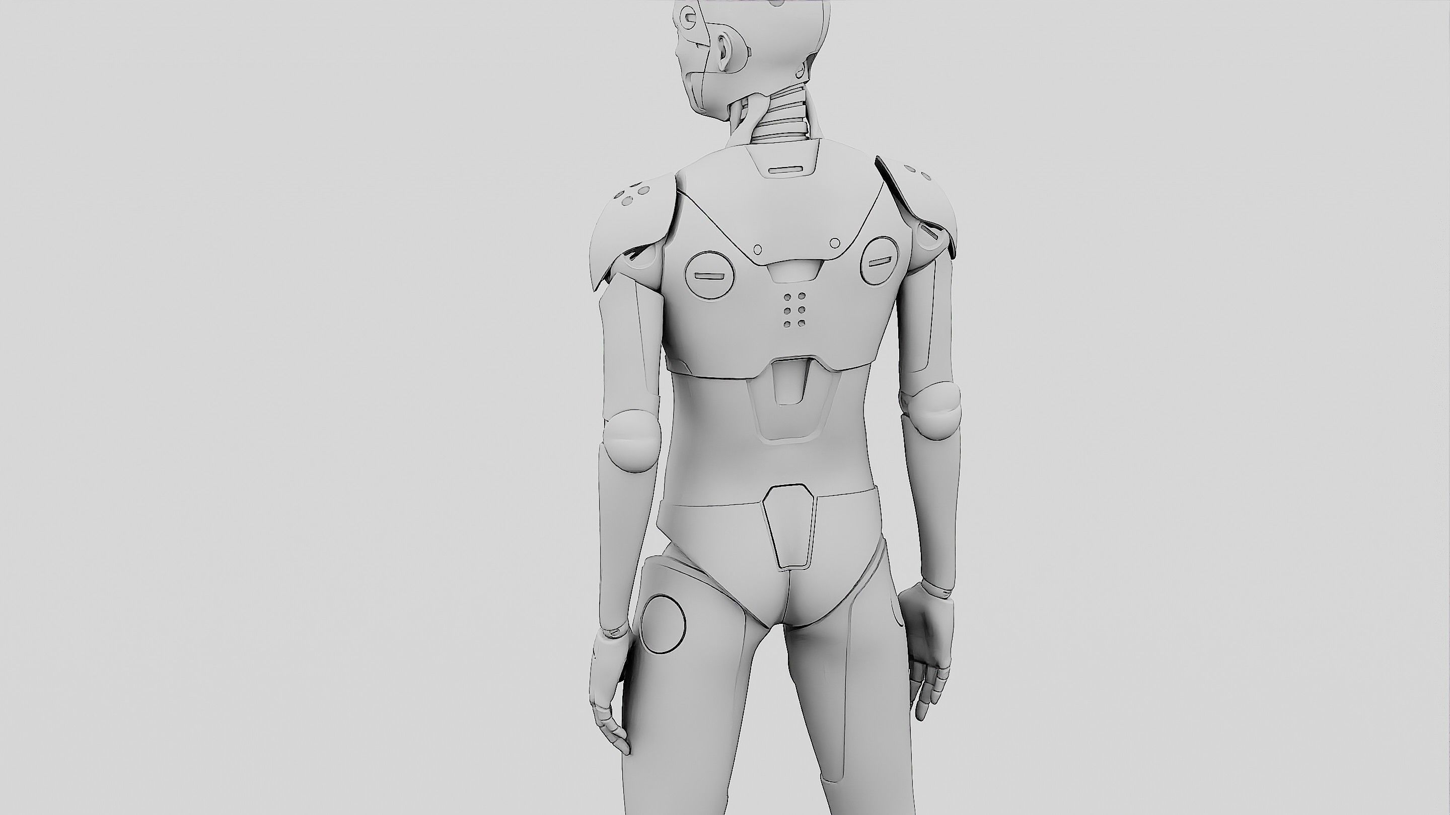 HUMANOID ORPHEUS-D Rigged for Unreal Engine - Unity - MIXAMO 3D model_36