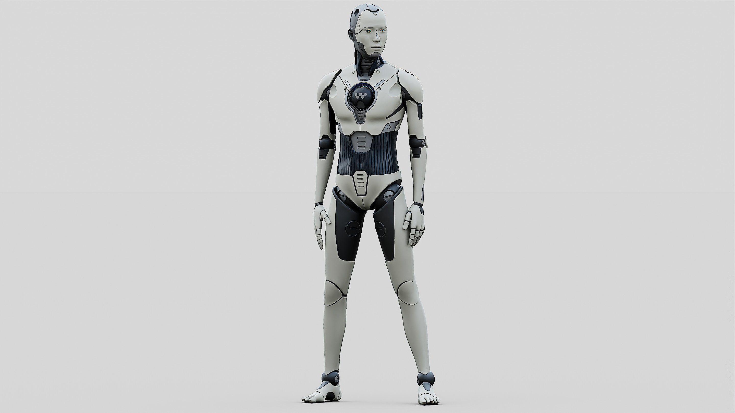HUMANOID ORPHEUS-D Rigged for Unreal Engine - Unity - MIXAMO 3D model_22