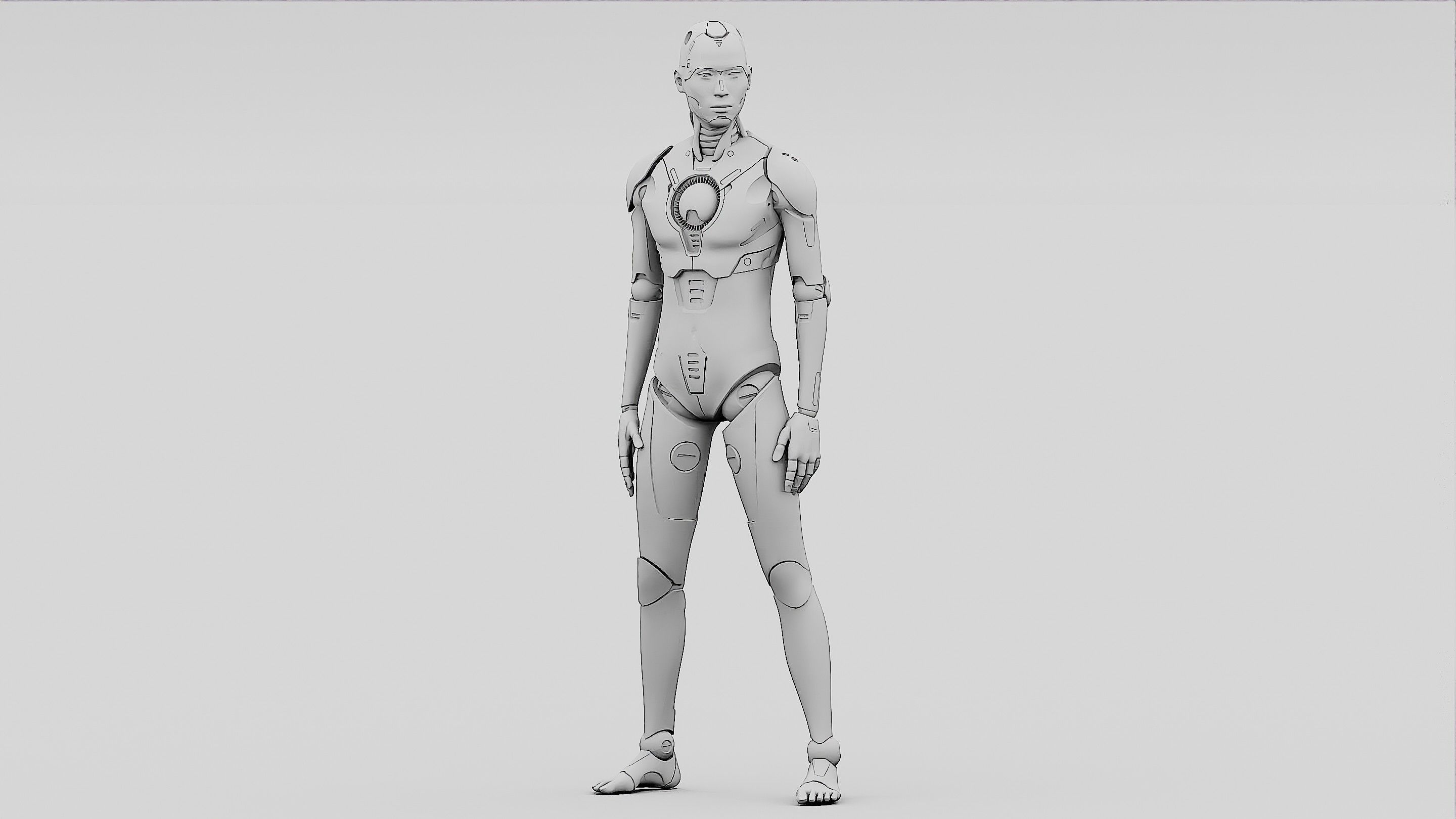 HUMANOID ORPHEUS-D Rigged for Unreal Engine - Unity - MIXAMO 3D model_32