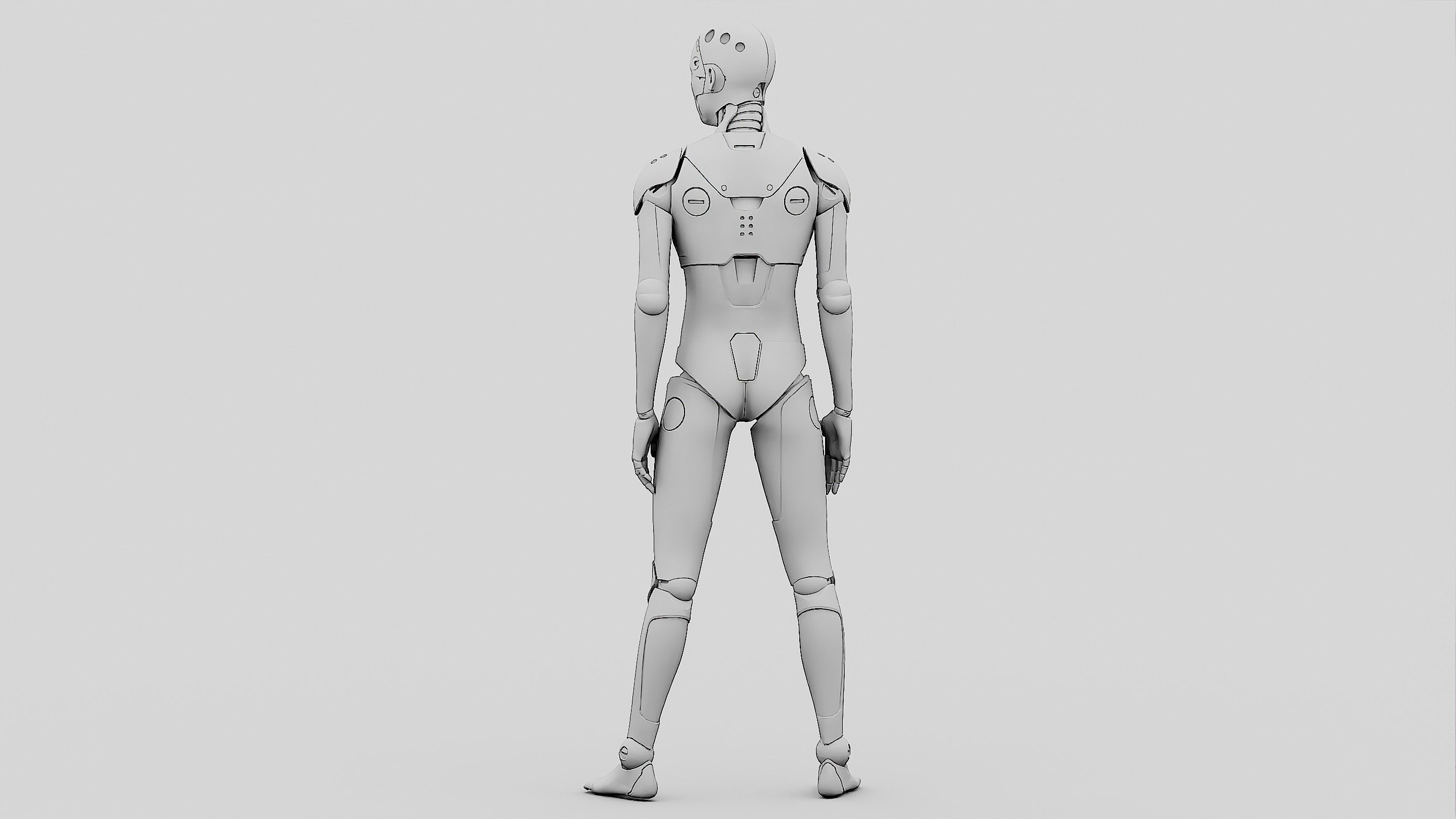 HUMANOID ORPHEUS-D Rigged for Unreal Engine - Unity - MIXAMO 3D model_33