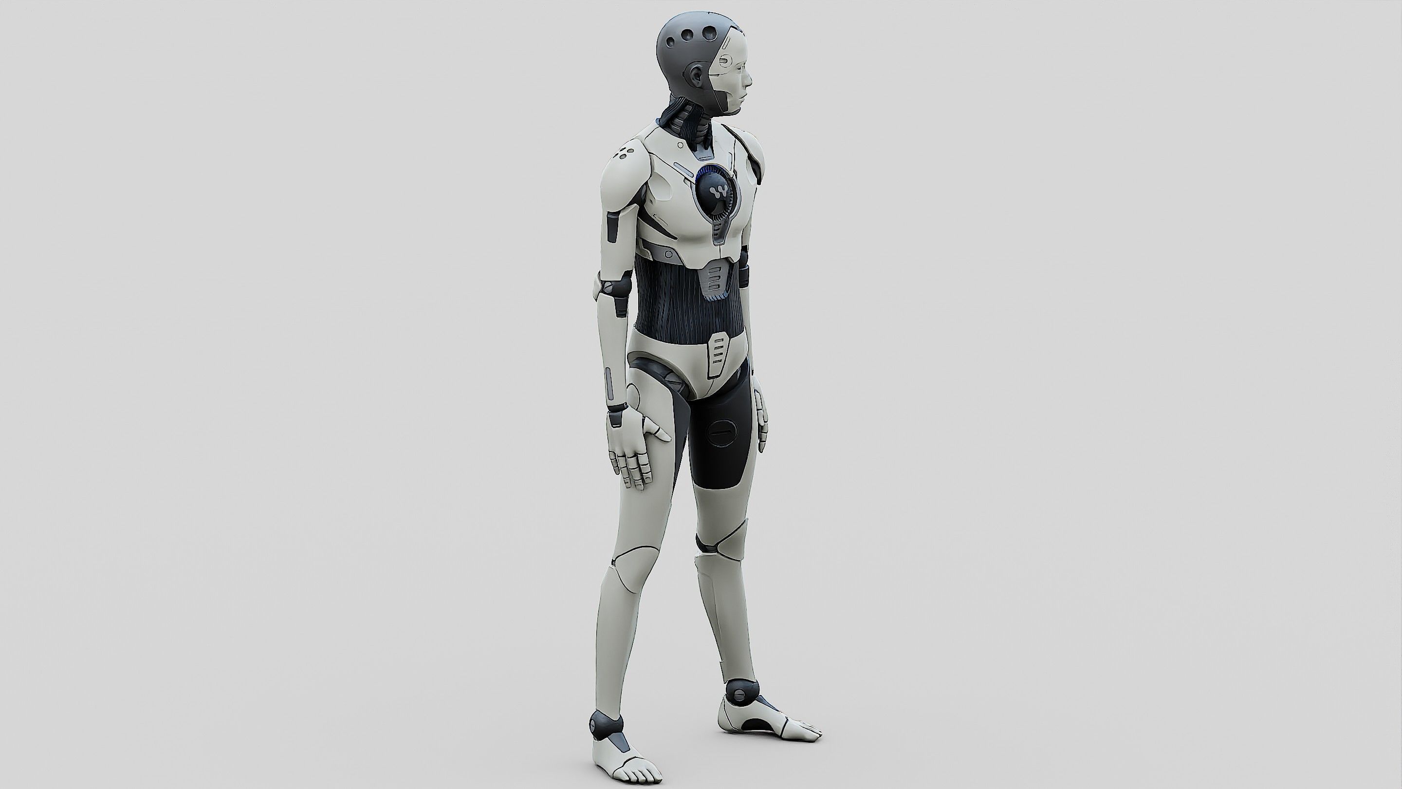 HUMANOID ORPHEUS-D Rigged for Unreal Engine - Unity - MIXAMO 3D model_19