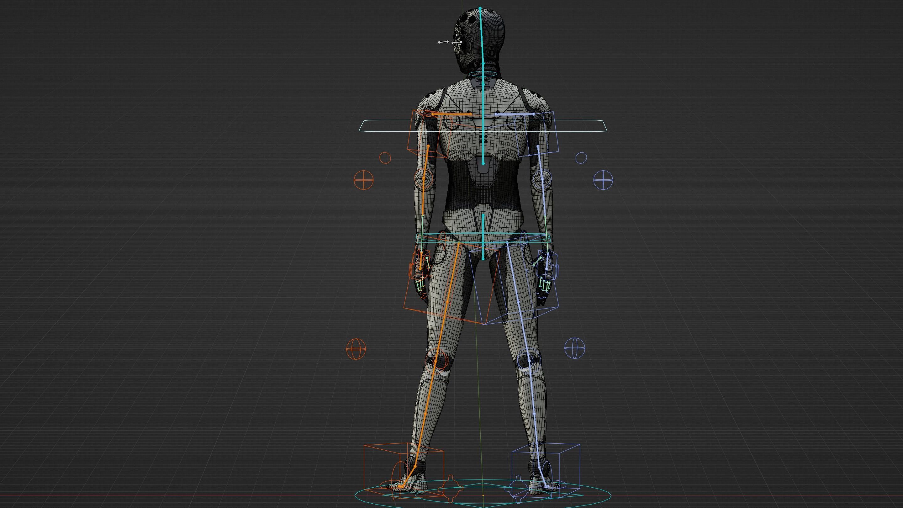 HUMANOID ORPHEUS-D Rigged for Unreal Engine - Unity - MIXAMO 3D model_38