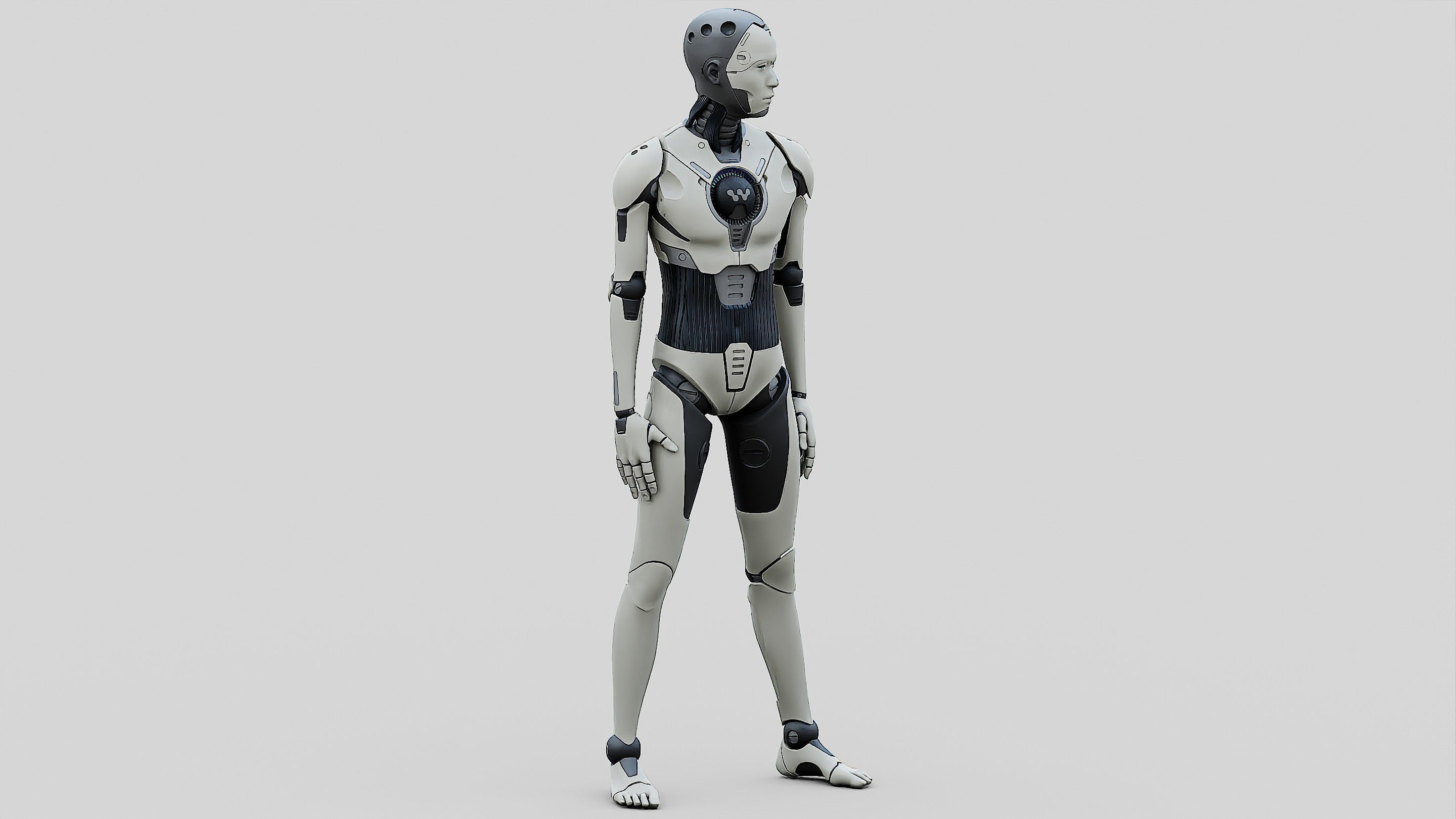HUMANOID ORPHEUS-D Rigged for Unreal Engine - Unity - MIXAMO 3D model_20