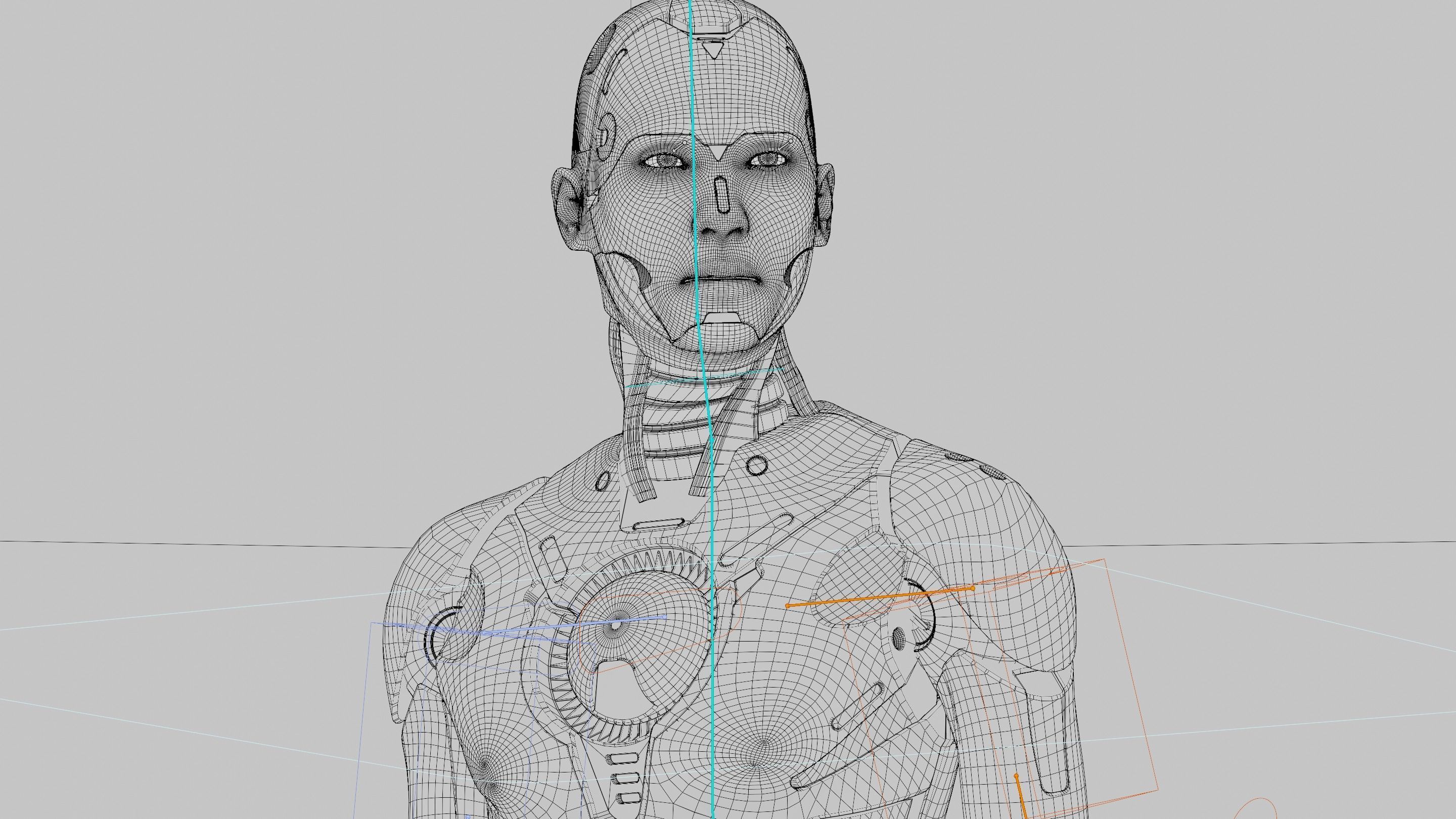 HUMANOID ORPHEUS-D Rigged for Unreal Engine - Unity - MIXAMO 3D model_42