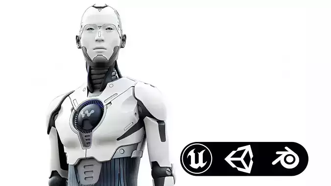 HUMANOID ORPHEUS-D  Rigged for Unreal Engine - Unity - MIXAMO 3D model