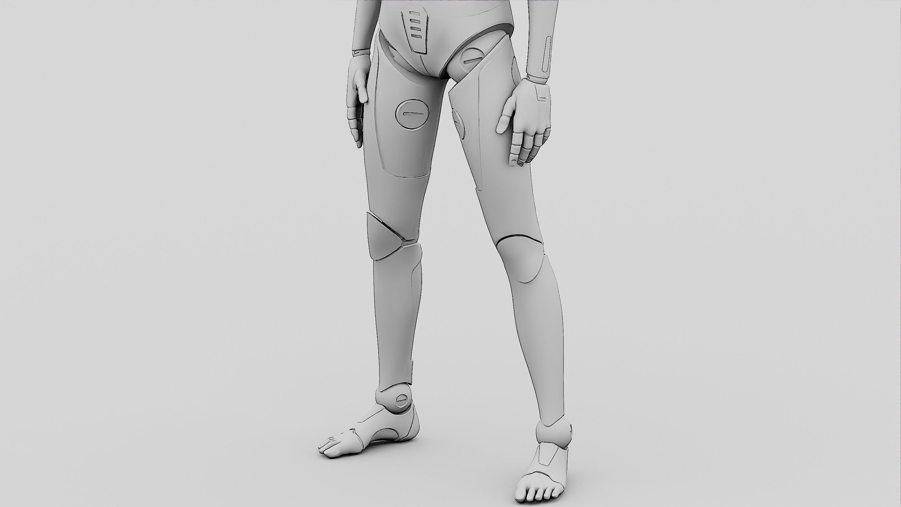 HUMANOID ORPHEUS-D Rigged for Unreal Engine - Unity - MIXAMO 3D model_35