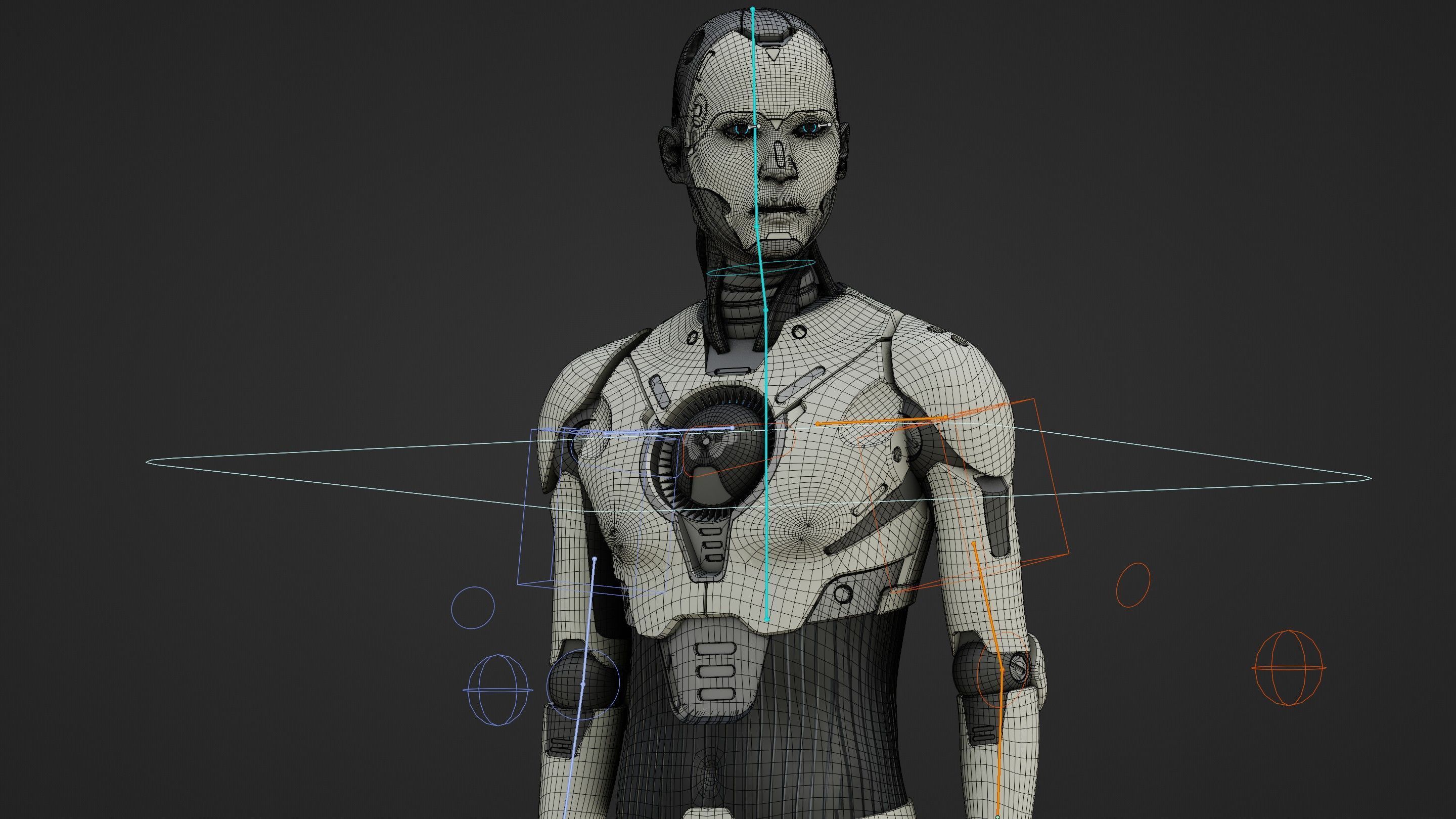 HUMANOID ORPHEUS-D Rigged for Unreal Engine - Unity - MIXAMO 3D model_39