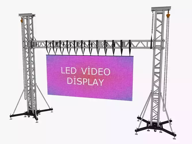 Led video wall truss 3D model