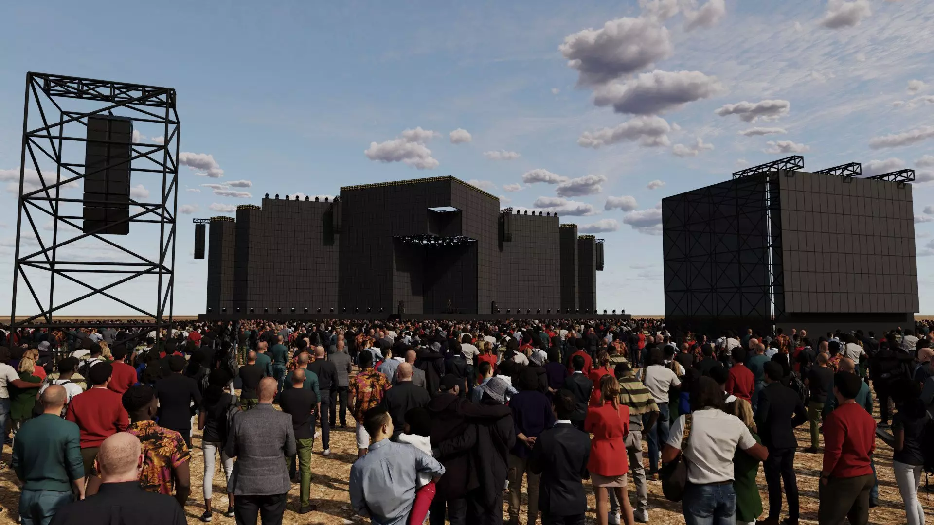 Big Festival Stage Design 3D model