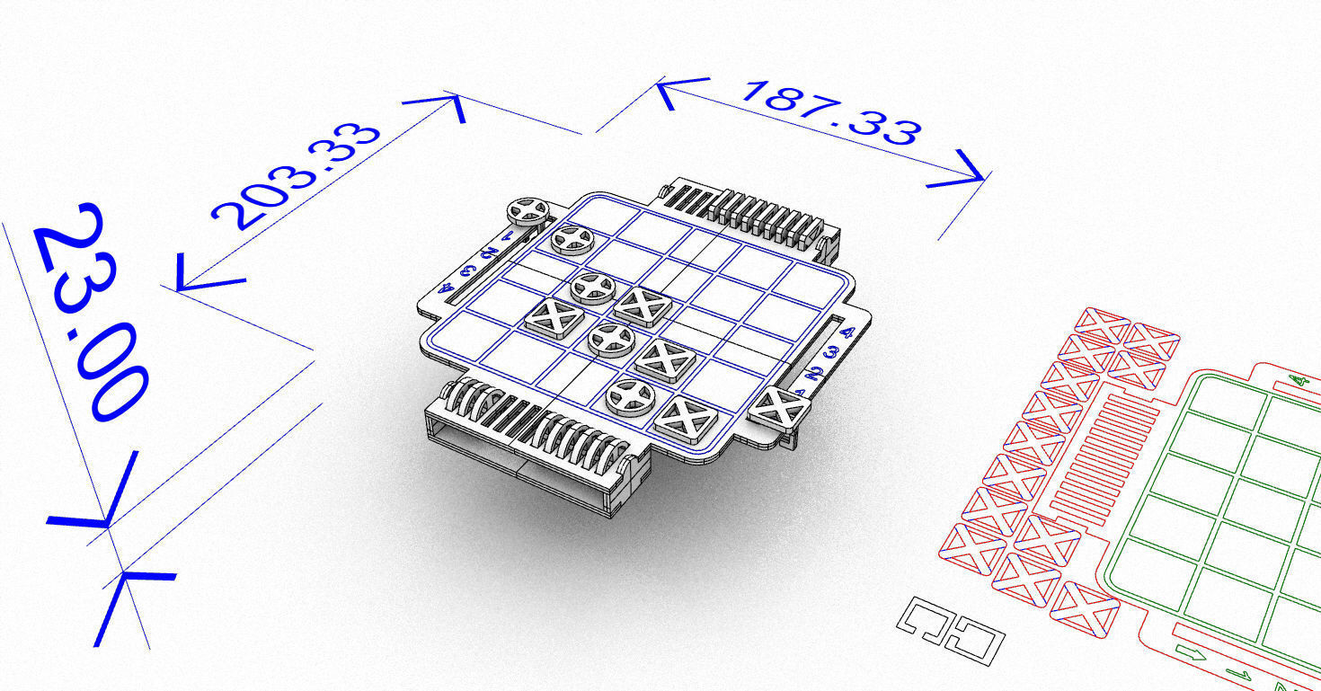 Board Game for Kids and Adults 3D print model_3