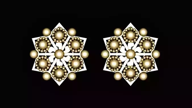 SIMPLE GOLDEN EARRING 3D PRINTABLE MODEL