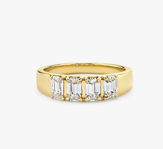 Emerald Diamond Tetrad Band 3D print model