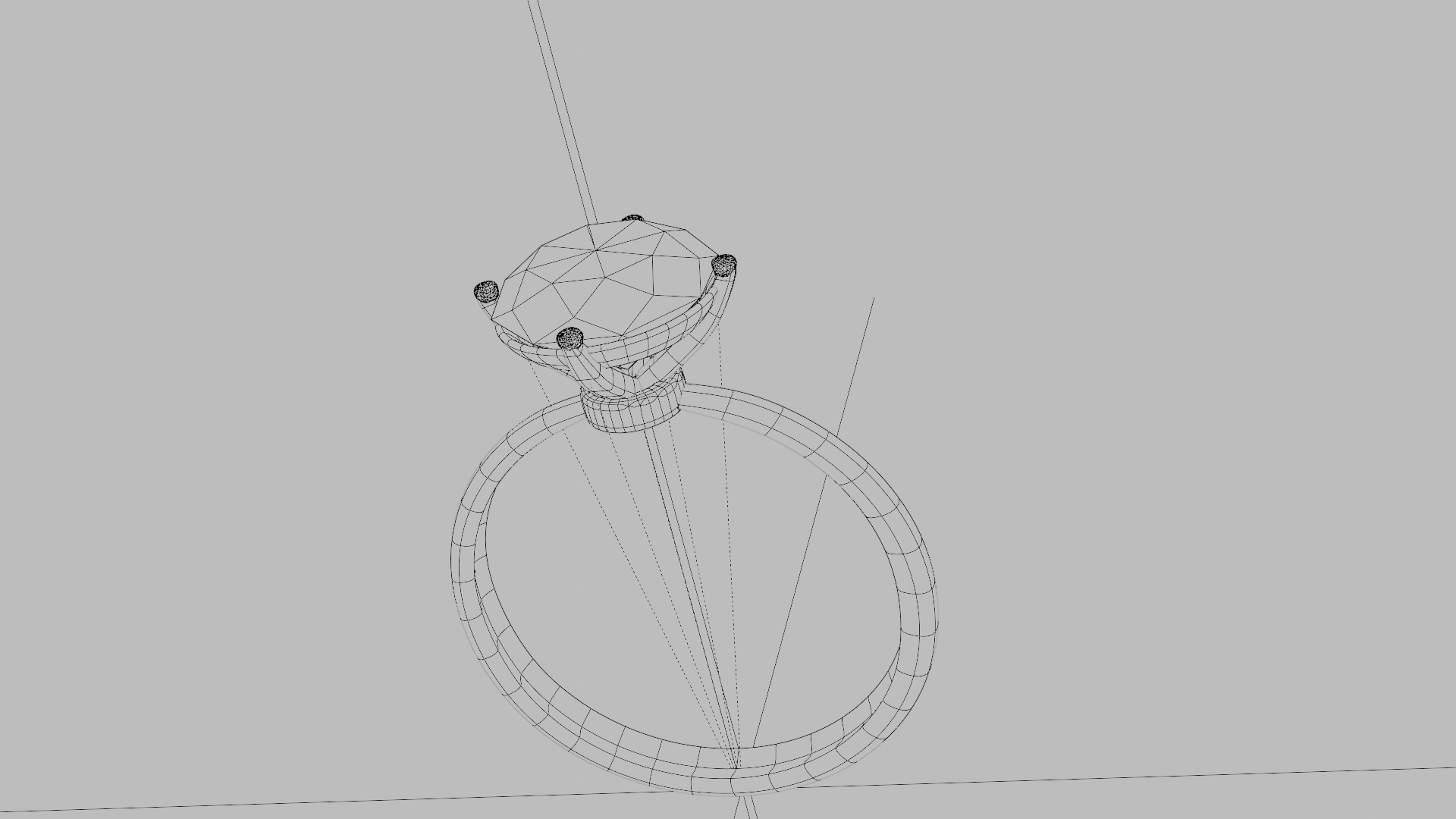 2 diamend rings 3D Model Collection_4