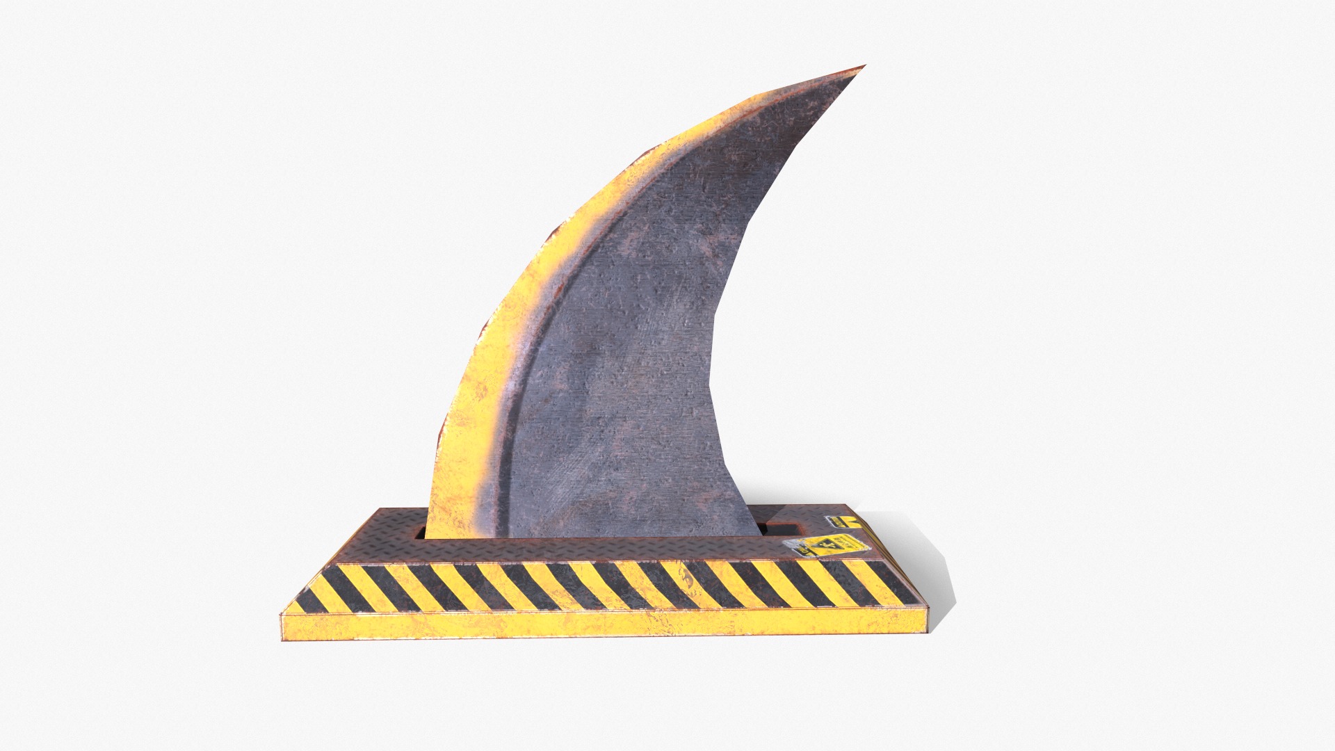 Spike Trap Low-poly 3D model_4