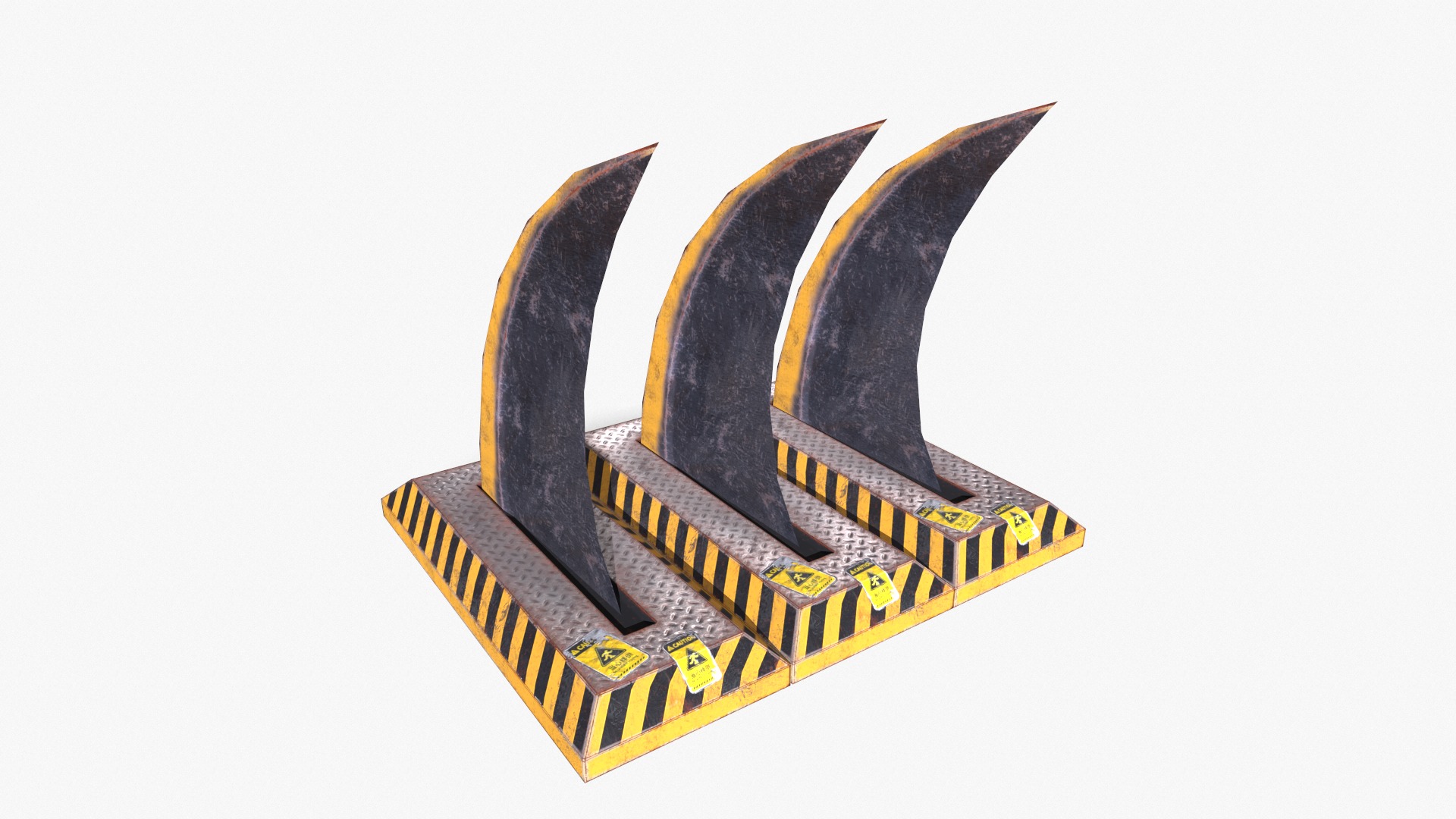 Spike Trap Low-poly 3D model_14