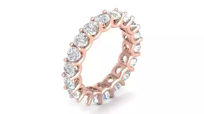 U Shaped Eternity Ring 3 point 5 mm stone size swiss 12 and EU52