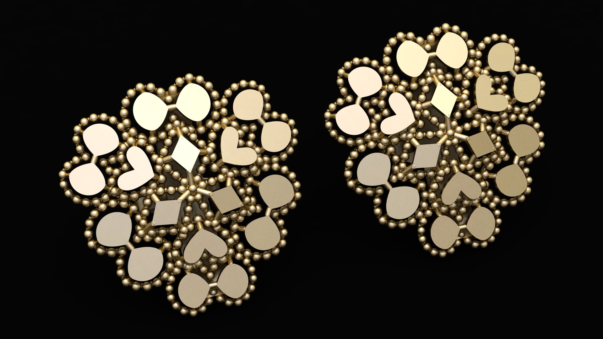 FANCY DESIGN EARRING 3D PRINTABLE MODEL 3D print model_1