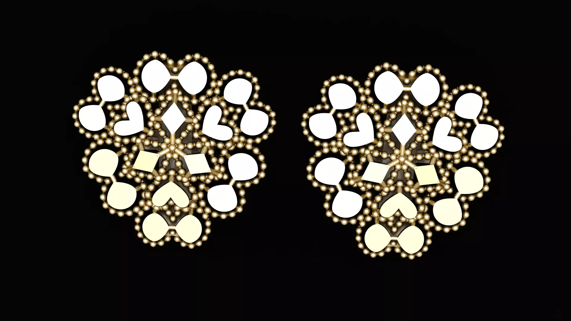 FANCY DESIGN EARRING 3D PRINTABLE MODEL 3D print model_0