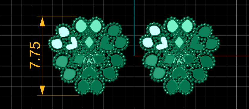 FANCY DESIGN EARRING 3D PRINTABLE MODEL 3D print model_4