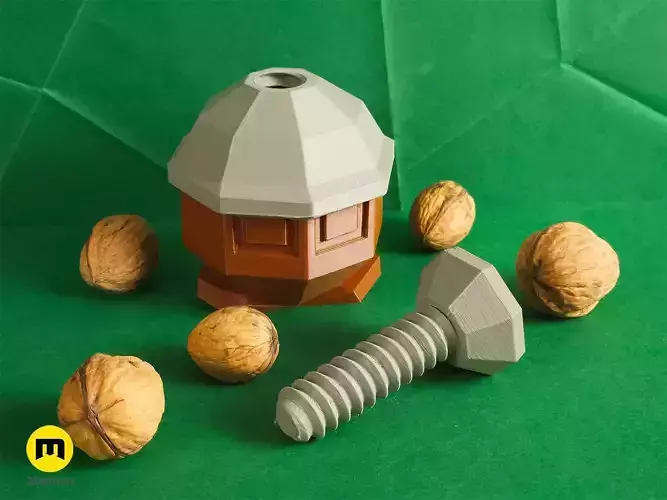 Seedot Nutcracker Low Poly 3D print model
