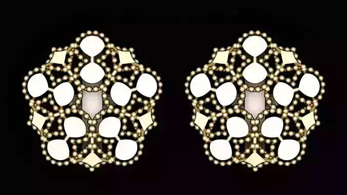 STYLISH GOLDEN EARRING 3D PRINTABLE MODEL