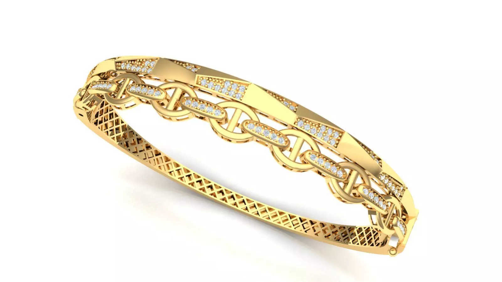 Bracelet jewellery 3d wax resine projet model 3D print model 3D print model_0