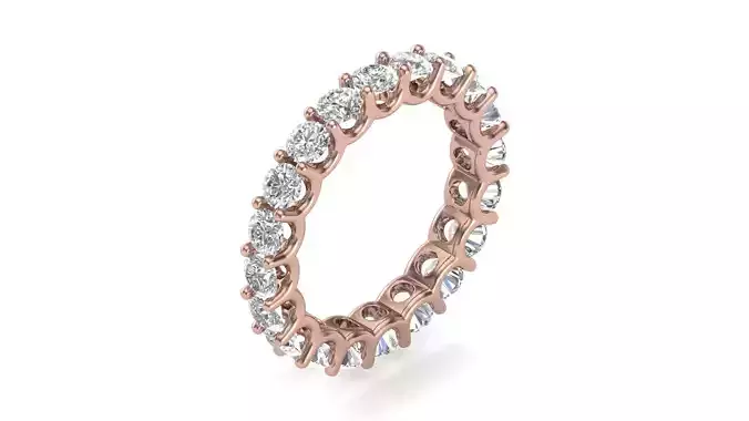 U Shaped Eternity Ring 3 point 5 mm stone size swiss 20 and EU60 3D print model
