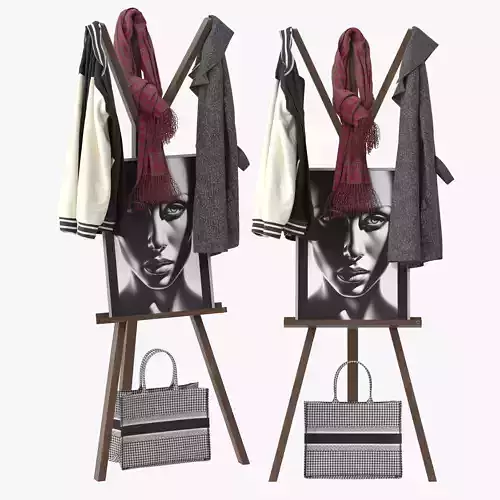 Morandi Appendiabito Paolo Castelli Coat Rack 3D model