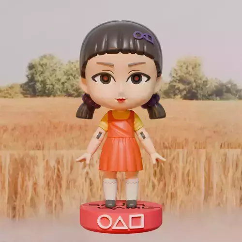 Round Six Doll - Chibi Figure from Squid Game Series