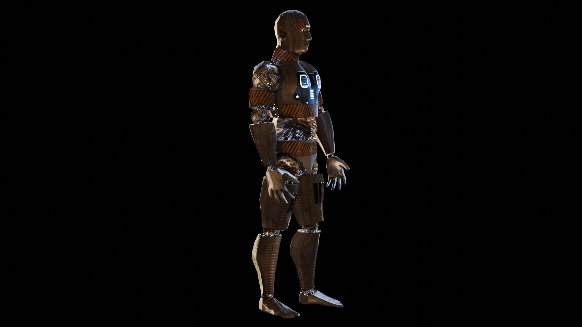 Android Low-poly 3D model_6