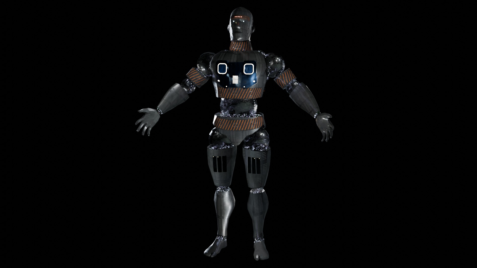 Android Low-poly 3D model_3