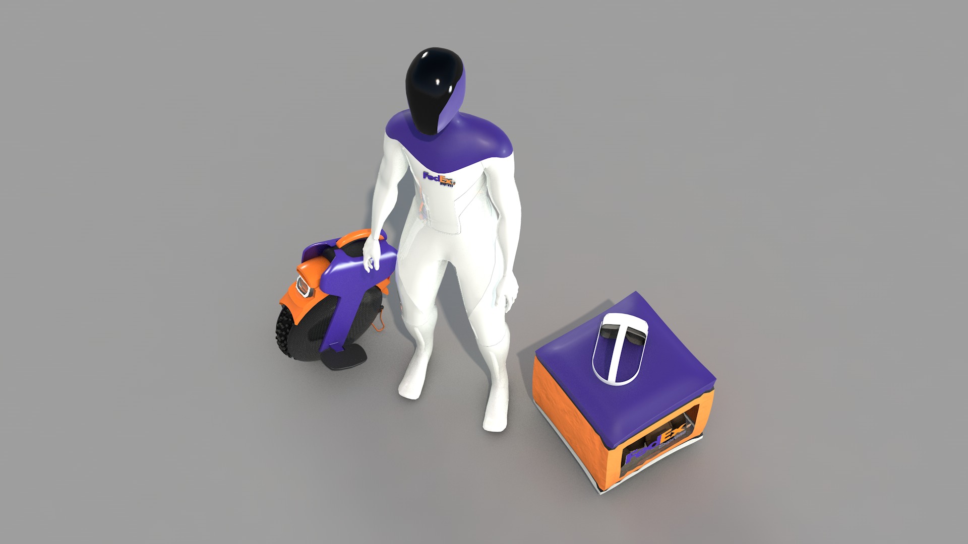 Express Robot 3D model_11