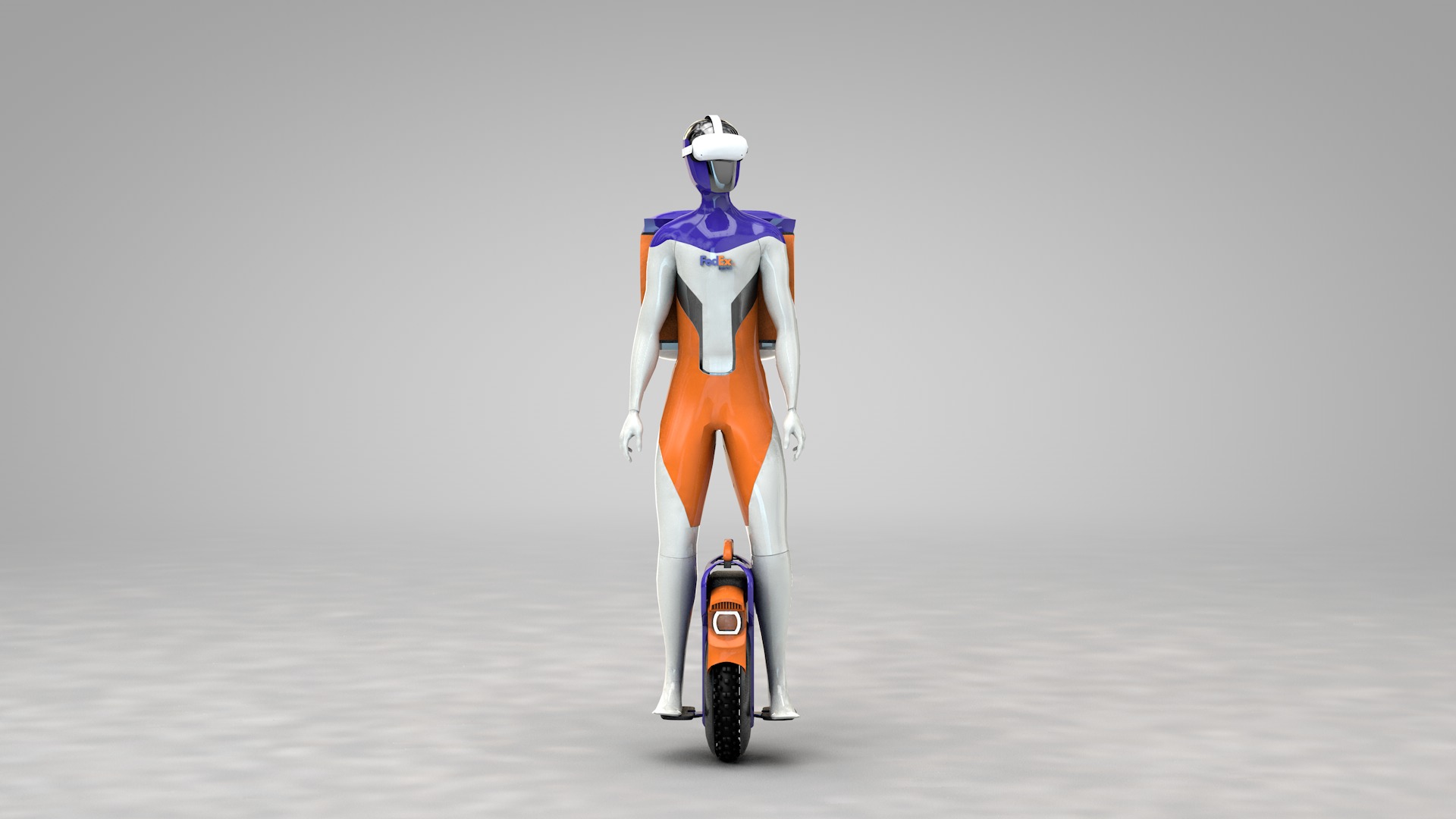 Express Robot 3D model_1