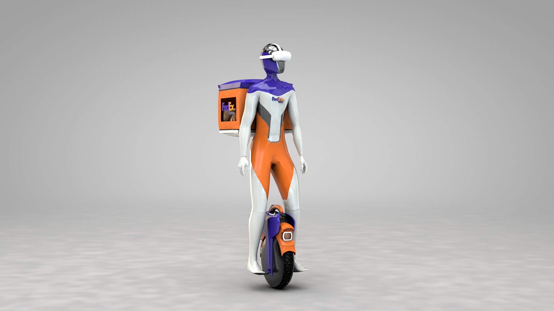 Express Robot 3D model_9