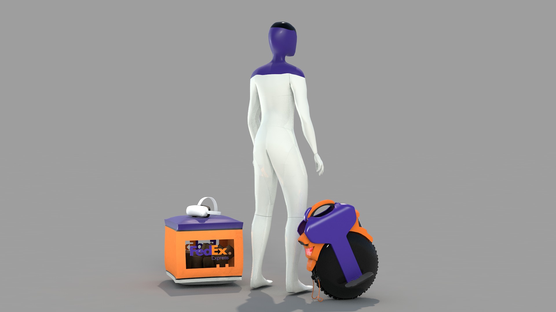 Express Robot 3D model_12
