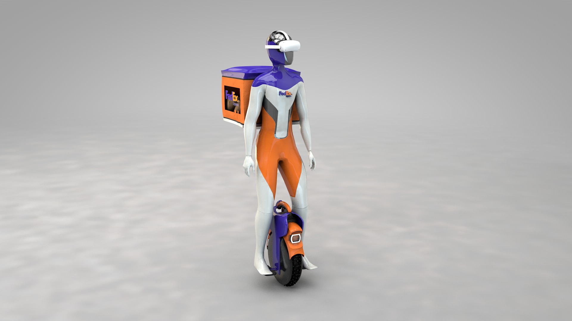 Express Robot 3D model_2