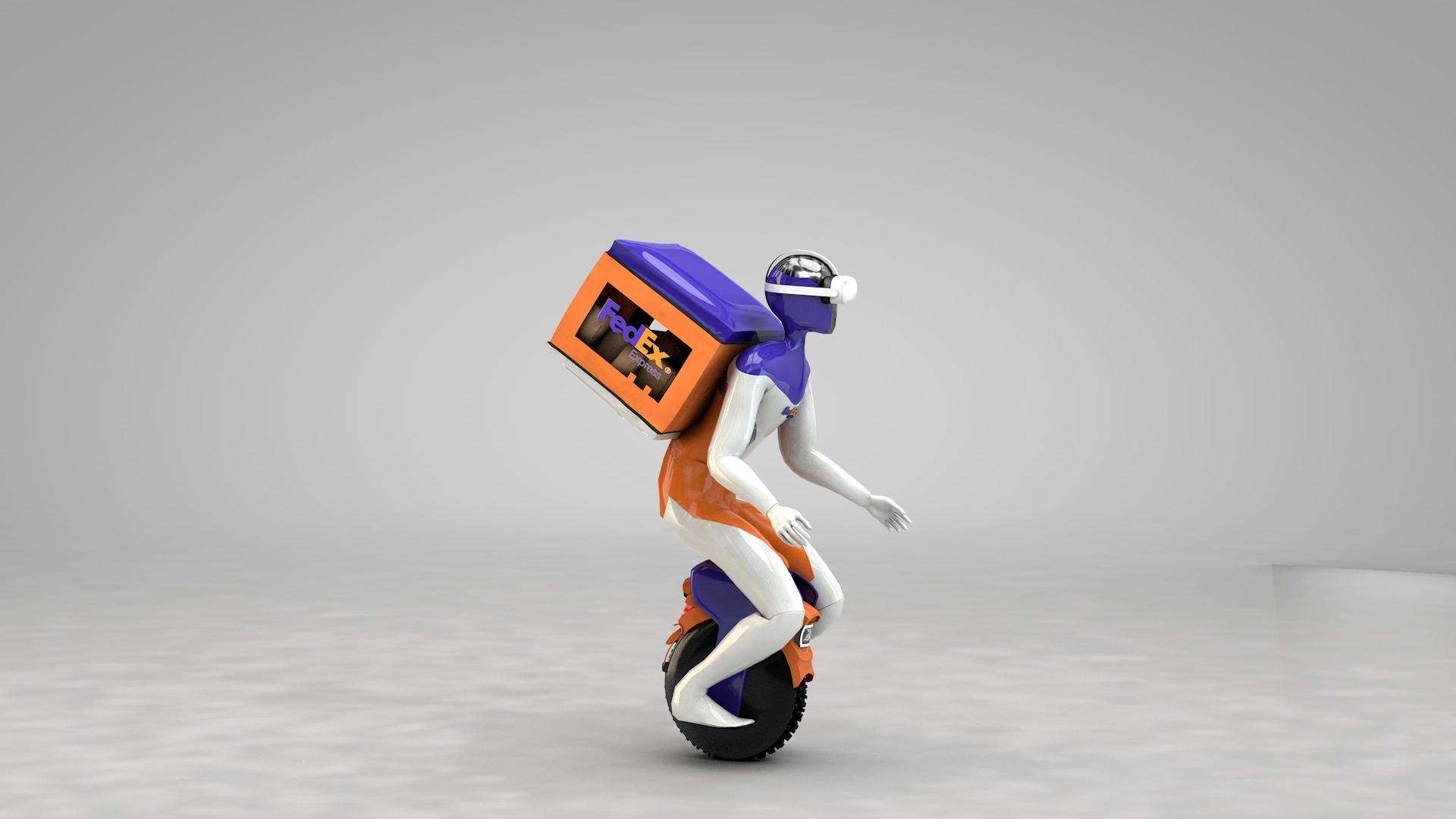 Express Robot 3D model_4