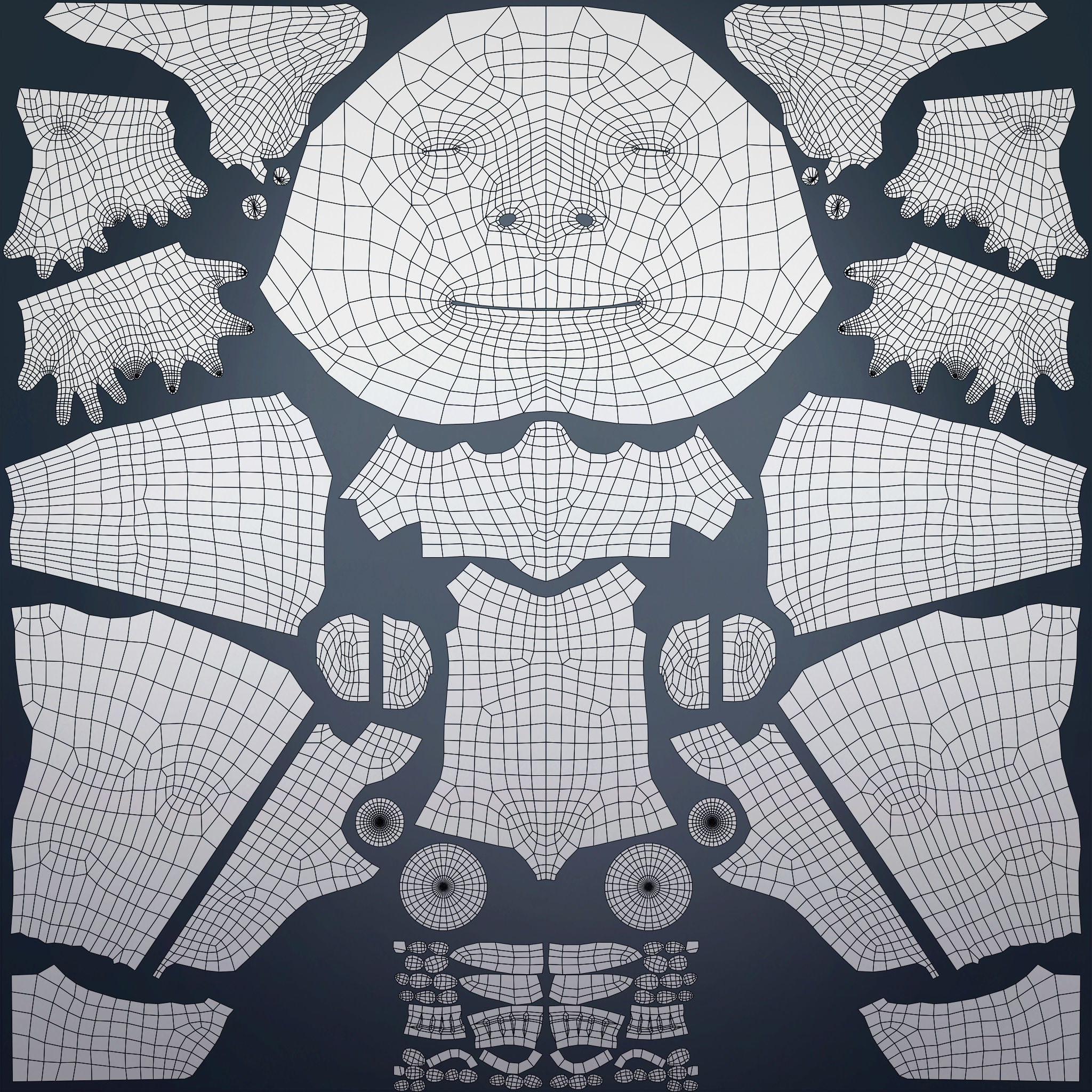 Male and Female Goblin basemesh -  Low-poly 3D model_9