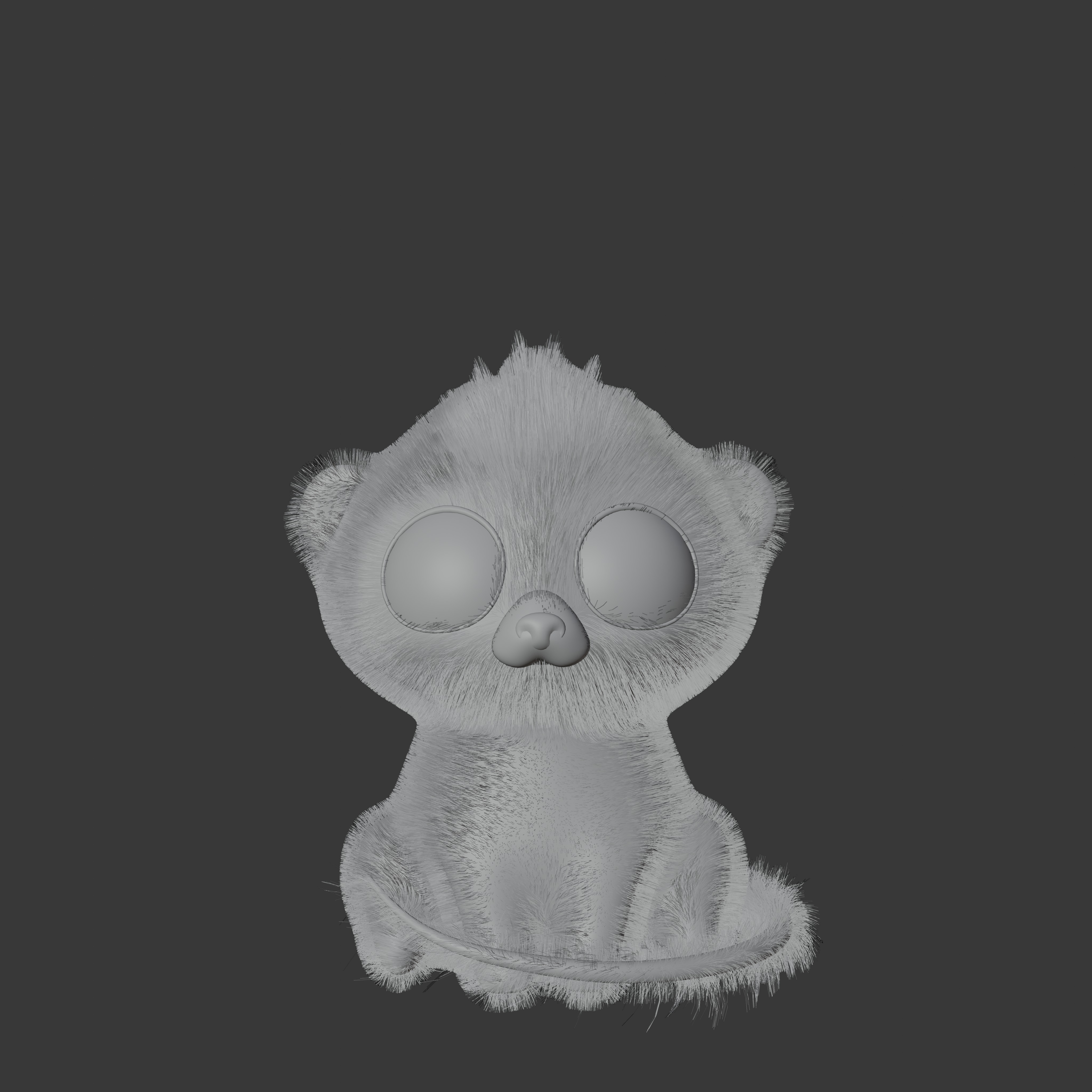 2 cute cartoon animals made in blender 3D Model Collection_8