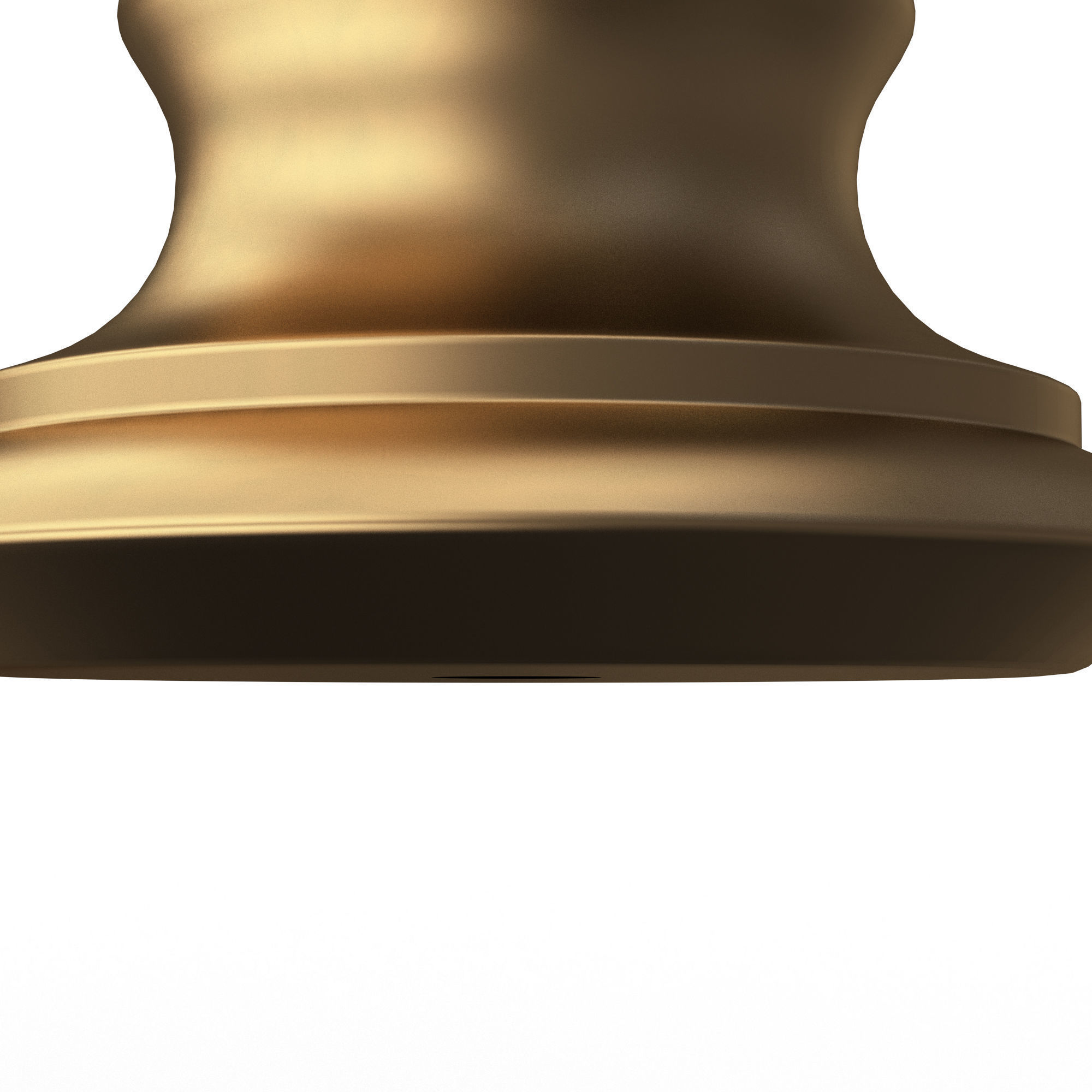 Carved Finial Knob 04 Low-poly 3D model_3