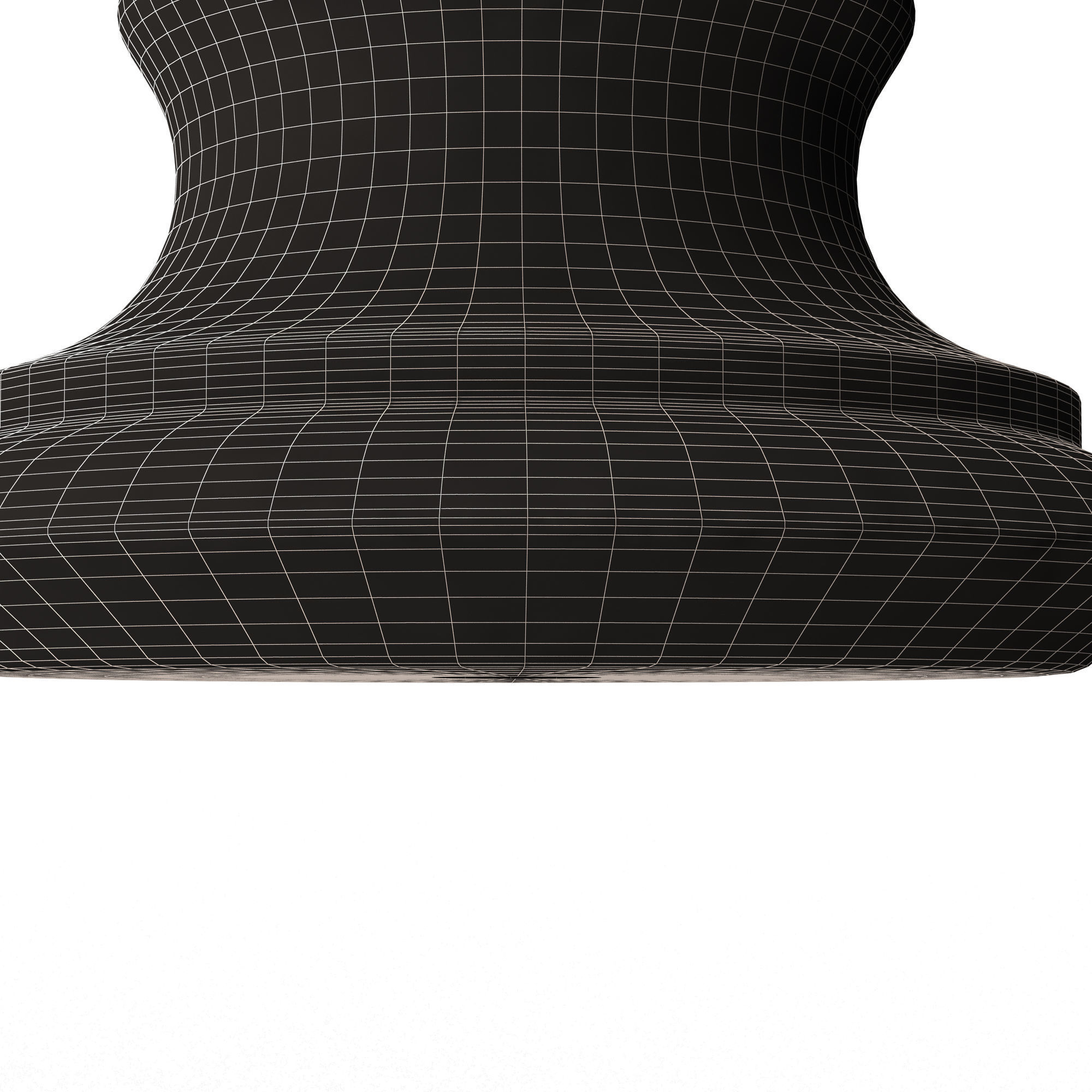 Carved Finial Knob 04 Low-poly 3D model_12