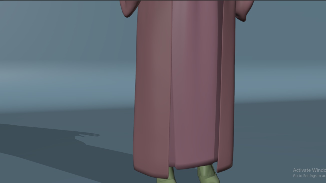 Nezuko Kamado Kimono Kimetsu No Yaiba Free Animation Low-poly 3D model_18